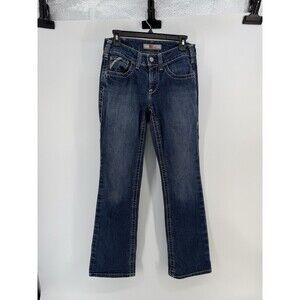 Ariat Work FR Women’s Flame Resistant HRC2 2112 Mid Rise Boot Jeans Sz 27R Blue